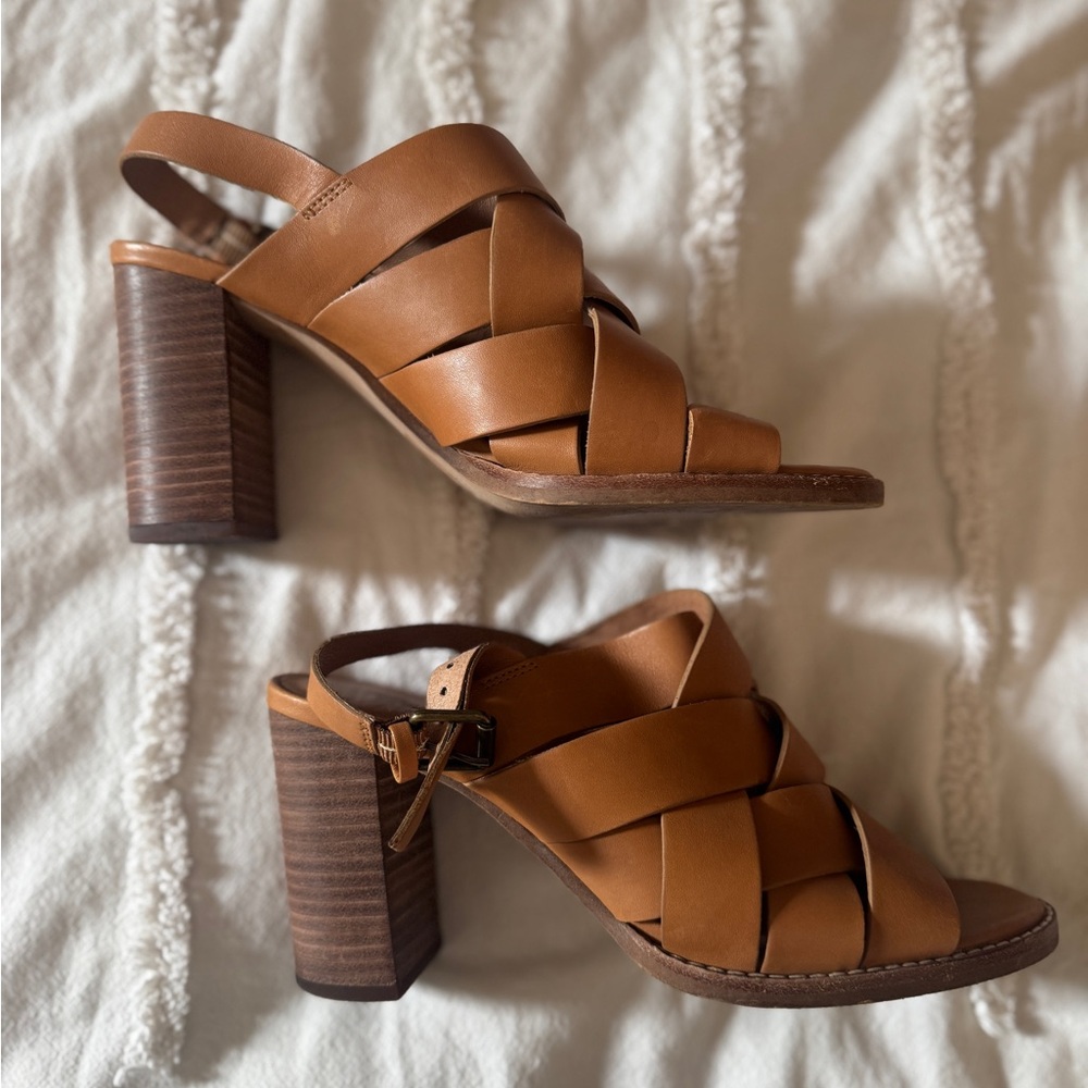 Madewell Brown Strappy Heeled Sandals